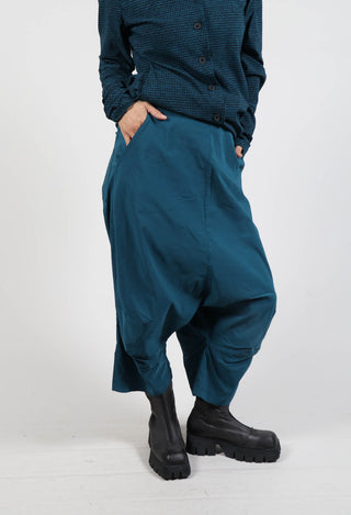 Drop Crotch Trousers in Ink
