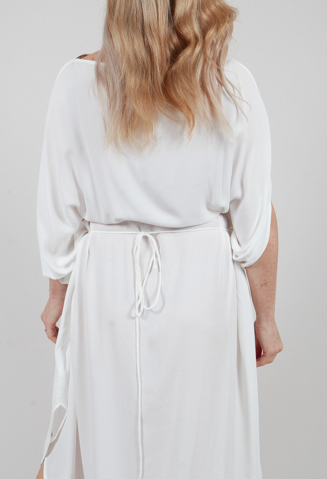 Drop Shoulder Dress in Latte