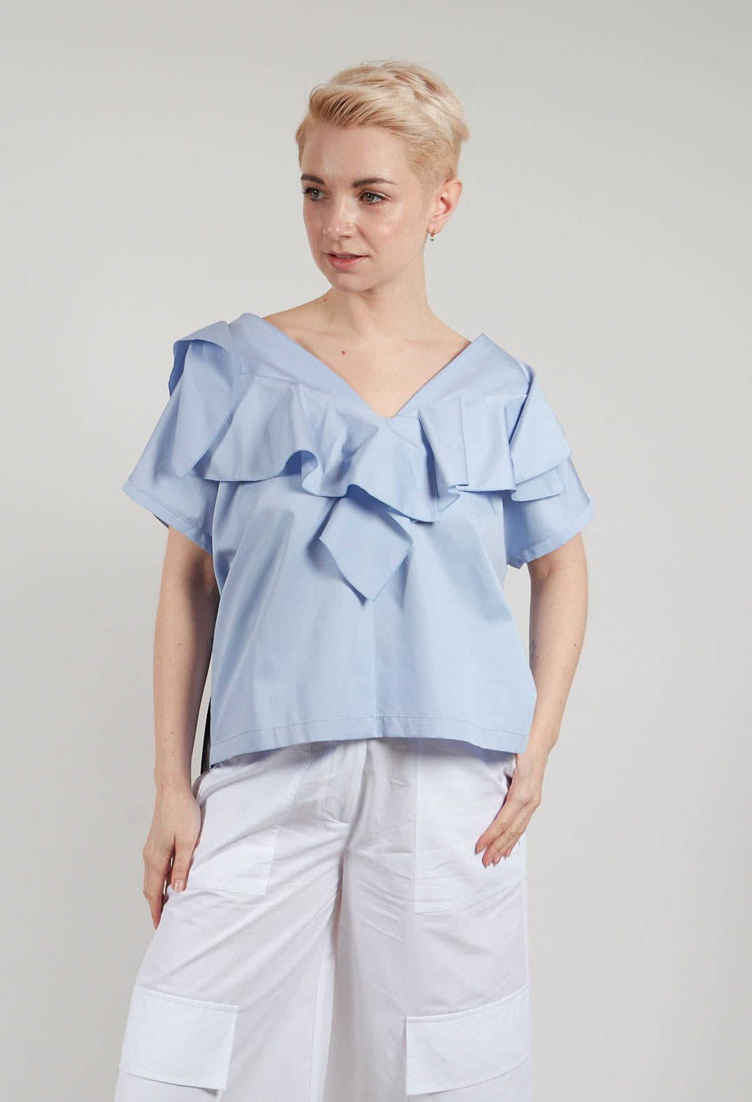 Druf Top in Light Blue