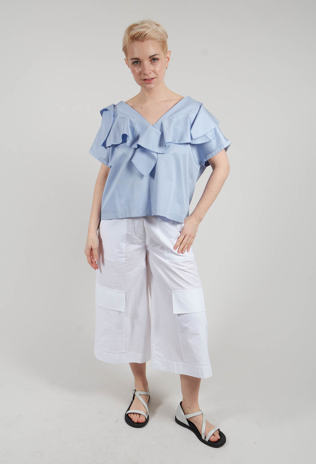Druf Top in Light Blue