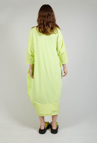 Dual Fabric Relaxed Fit Dress in Sun