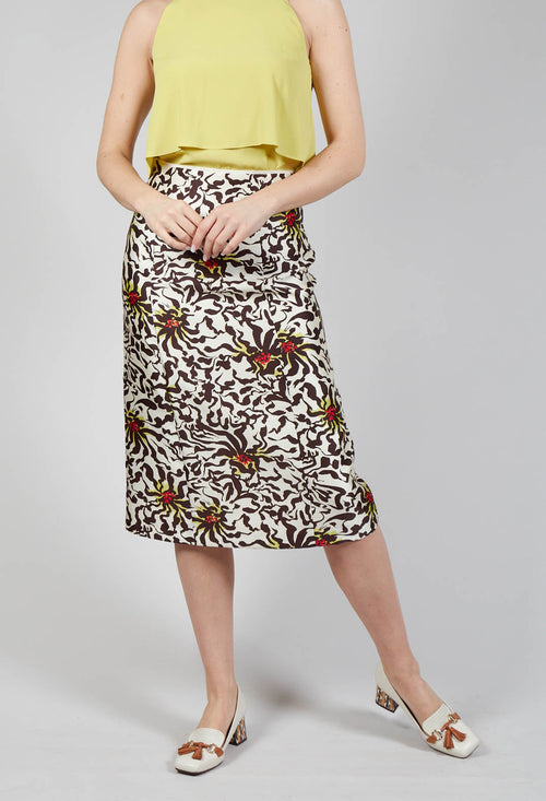 Duchesse Skirt in Botanic Zebra Print