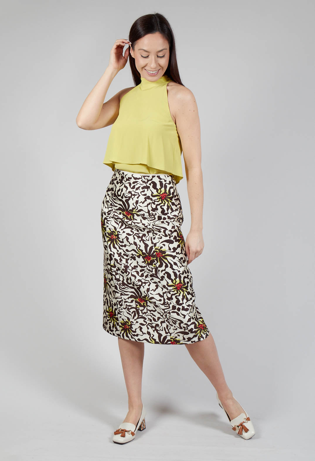 Duchesse Skirt in Botanic Zebra Print