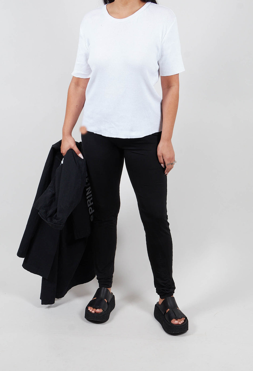 Foxiber Long Leggings in Black