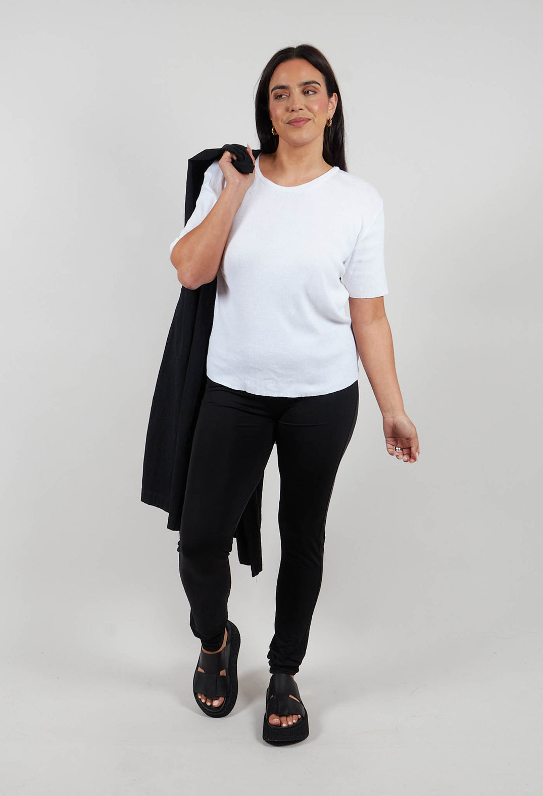 Foxiber Long Leggings in Black