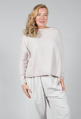 New Boat Neck WS Jumper in Fog