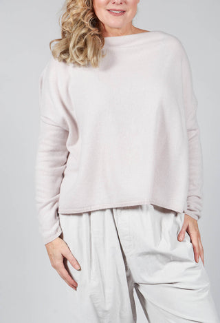 New Boat Neck WS Jumper in Fog