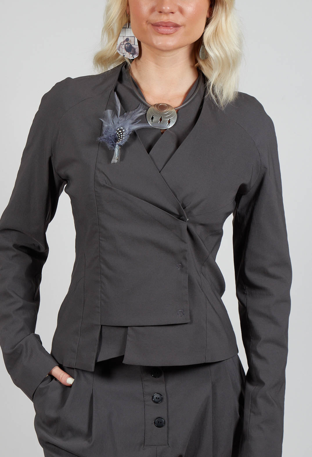 Pulp Fiction Jacket in Carbone