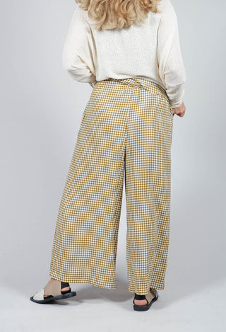 Gingham Trousers in Foglia