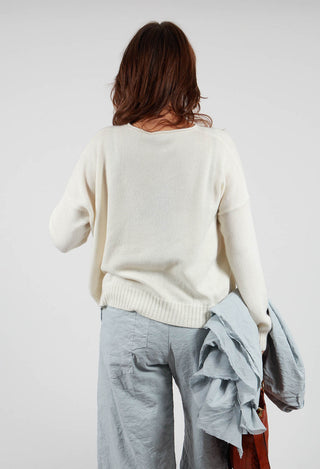 Boxy Pullover in Chalk