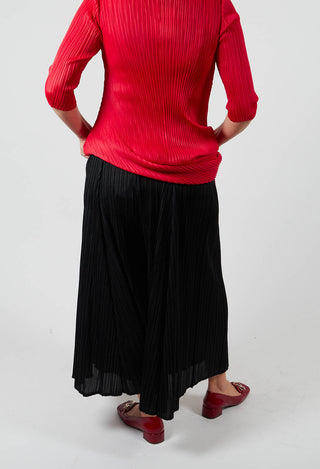 Pleat Culotte in Black