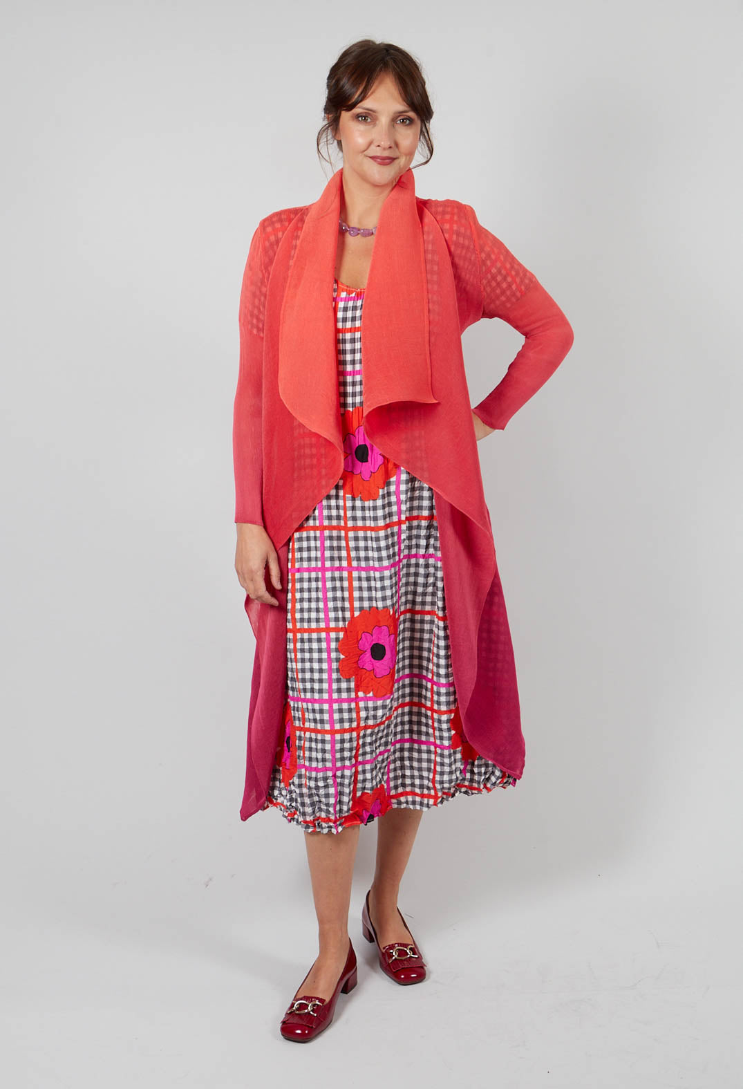 Collare Coat in Flame Beet