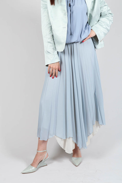 Waterfall Skirt in Blue Blizard