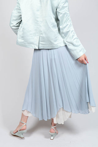 Waterfall Skirt in Blue Blizard