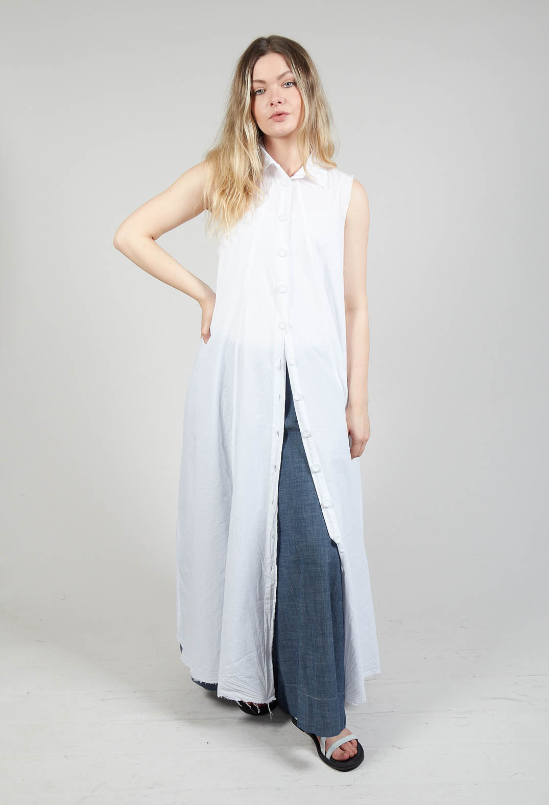 Wide Leg Culottes in Oyster Grey