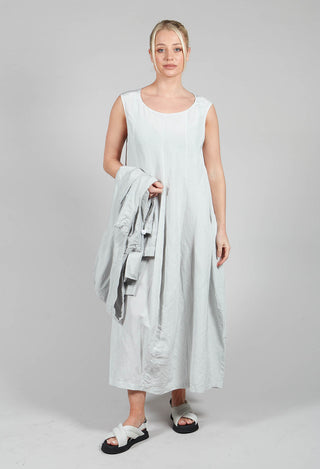 Sleeveless Tulip Hem Dress in Grey