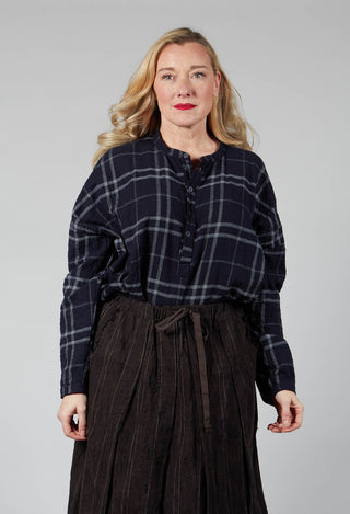 Christian Unisex Shirt in Navy Check