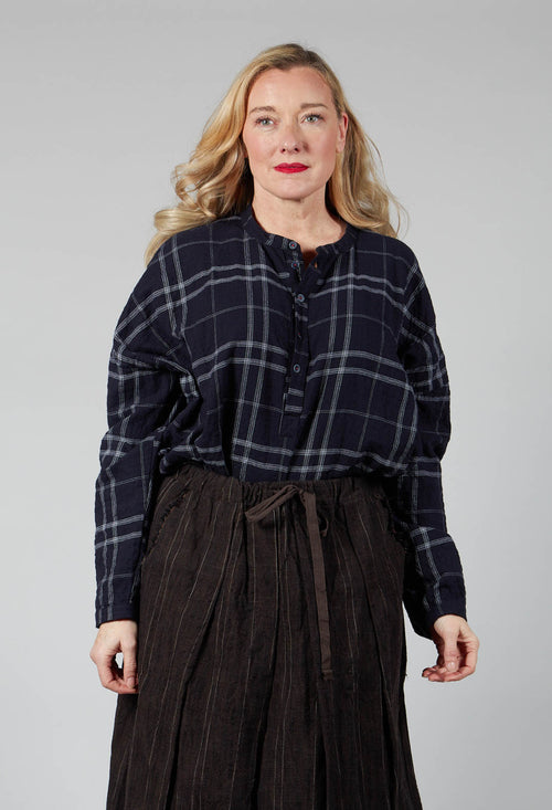 Christian Unisex Shirt in Navy Check