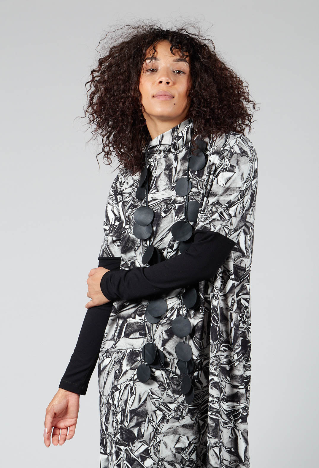 Dress Vrho In Grey Colourful