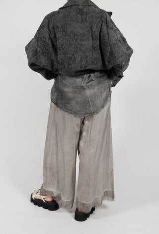 Palazzo Trousers in Plain Grey Shadow