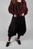 Pleated Trousers in Espresso Print
