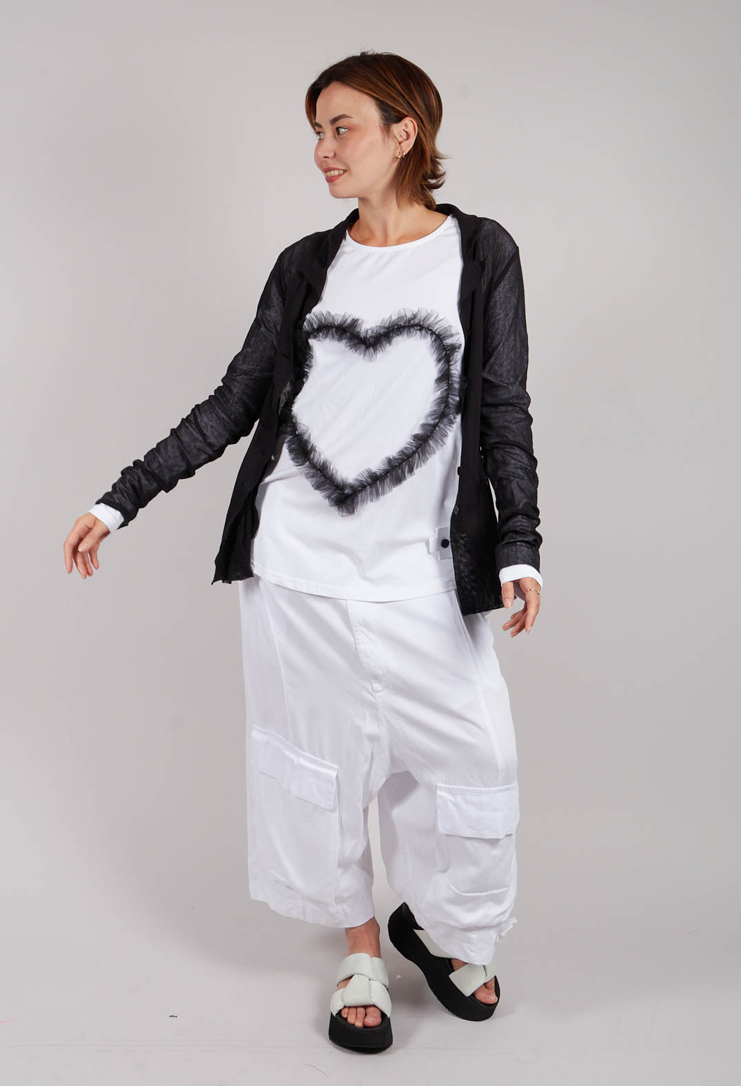 Big Pocket Trousers in White