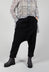 Tailored Drop Crotch Trousers in Black