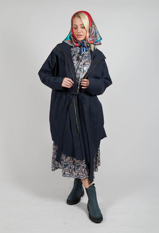 Bris Poncho in Dark Navy