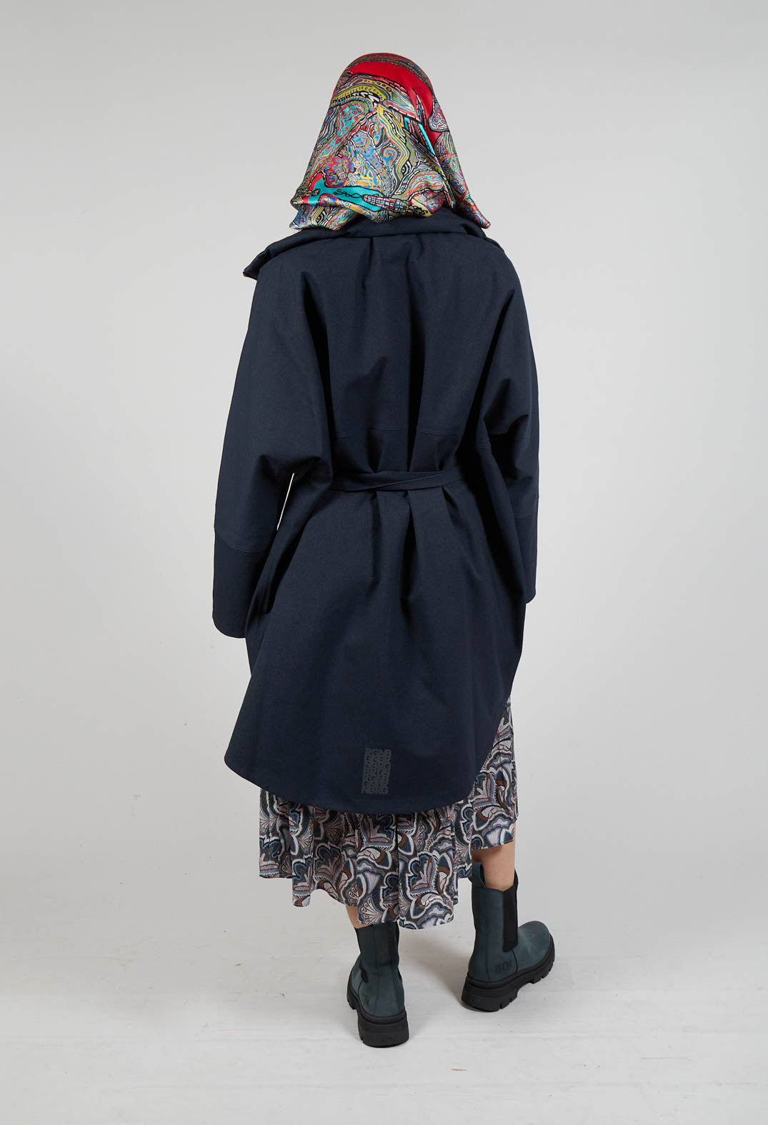 Bris Poncho in Dark Navy