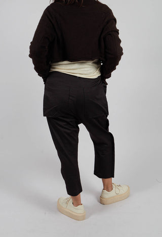 Relaxed Drop Crotch Trousers in Turf - 1160101