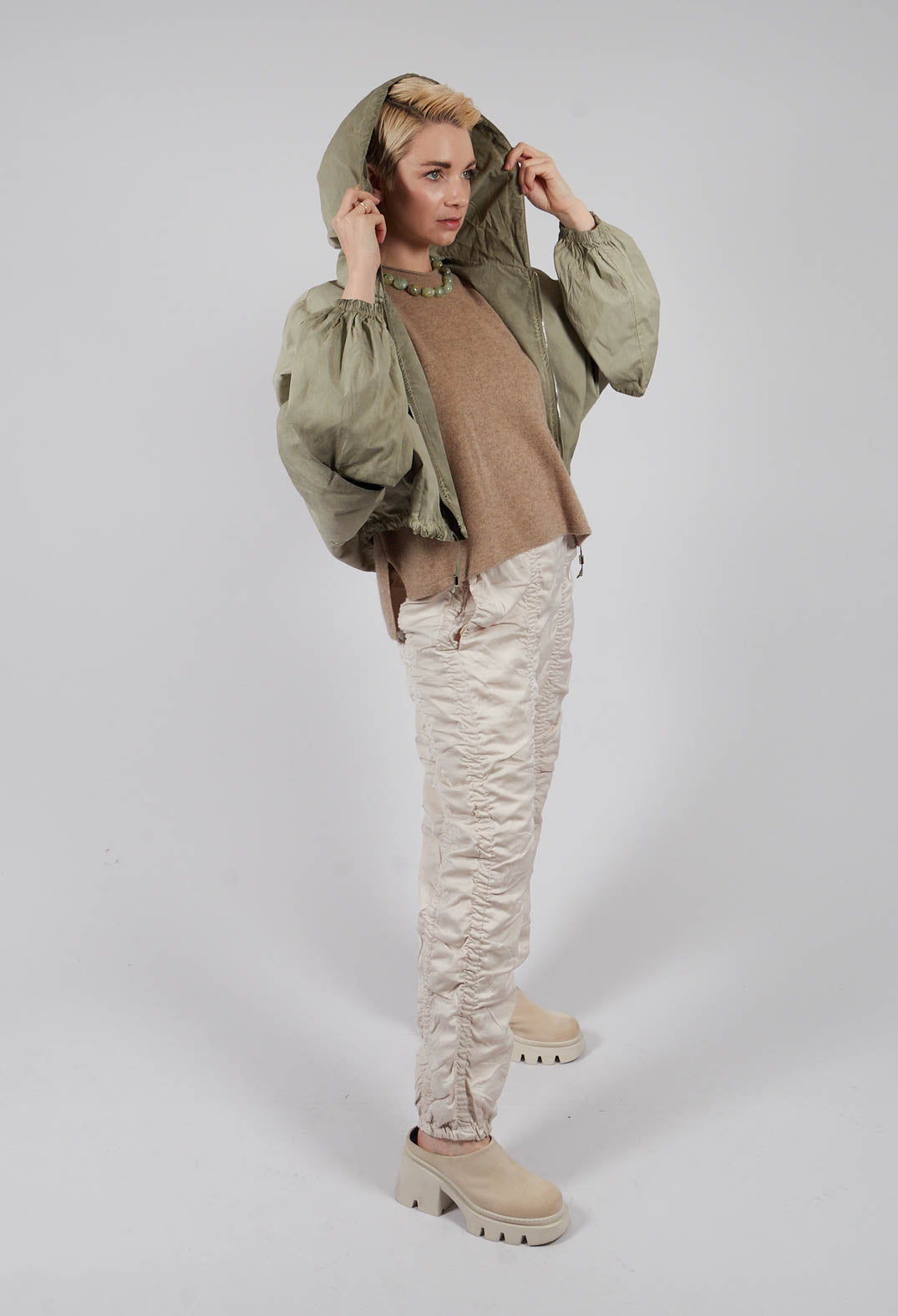 Cloud Cashmere Blouse in Camel