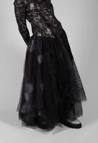 Tulle Skirt in Black Pois