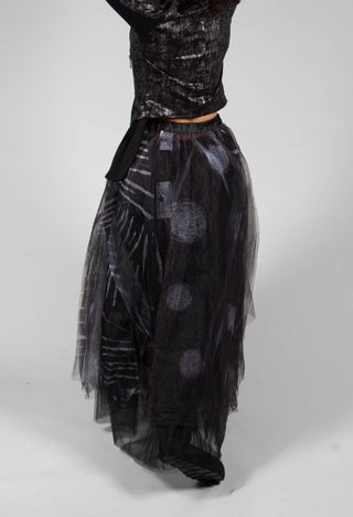 Tulle Skirt in Black Pois
