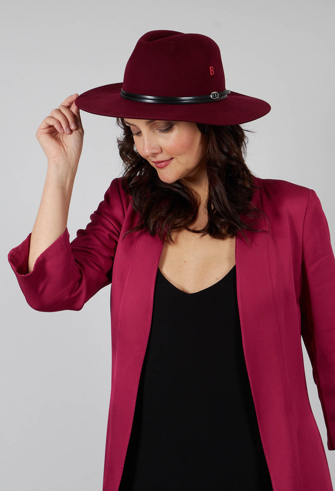 Long Tailed Open Front Coat in Bouganville Pink