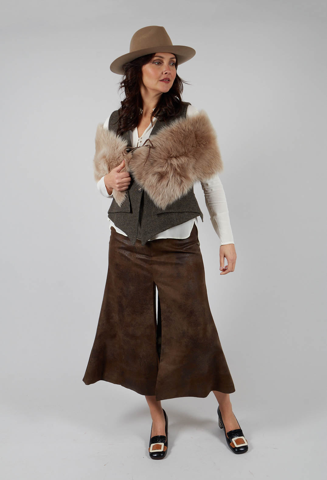 Verde Waistcoat in Grey Tweed