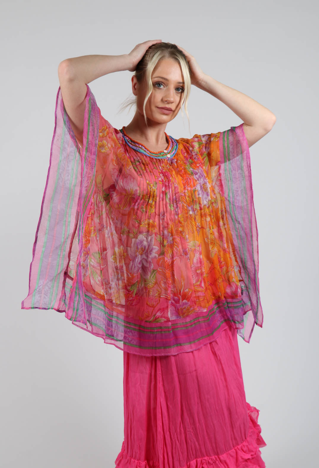 Romance Blouse in Orange