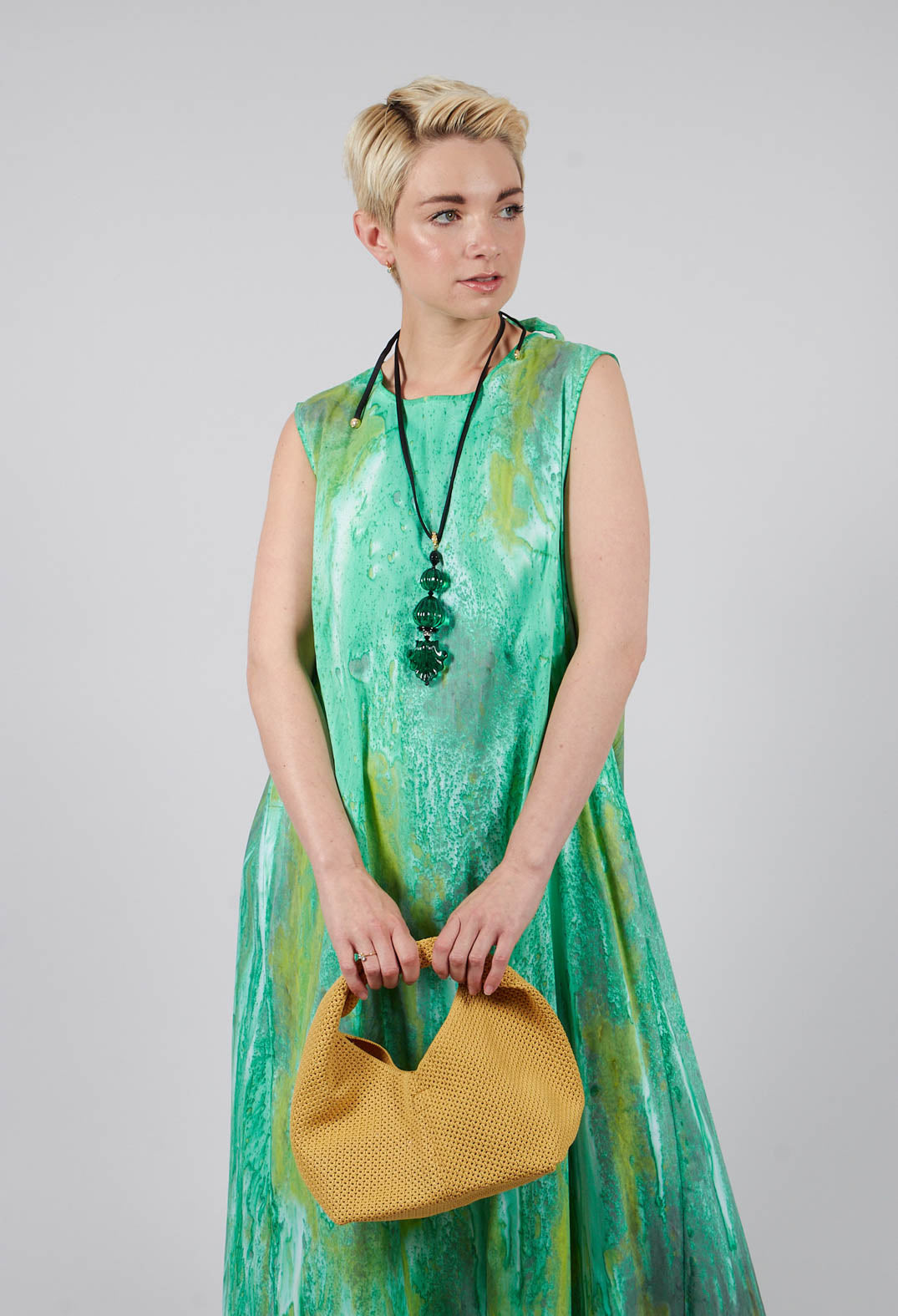 Sleeveless Dress in Green