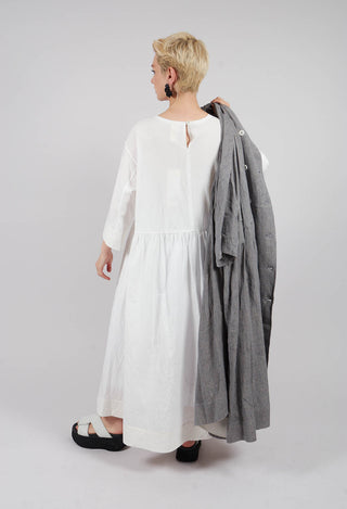 Open Tunic Dress in White