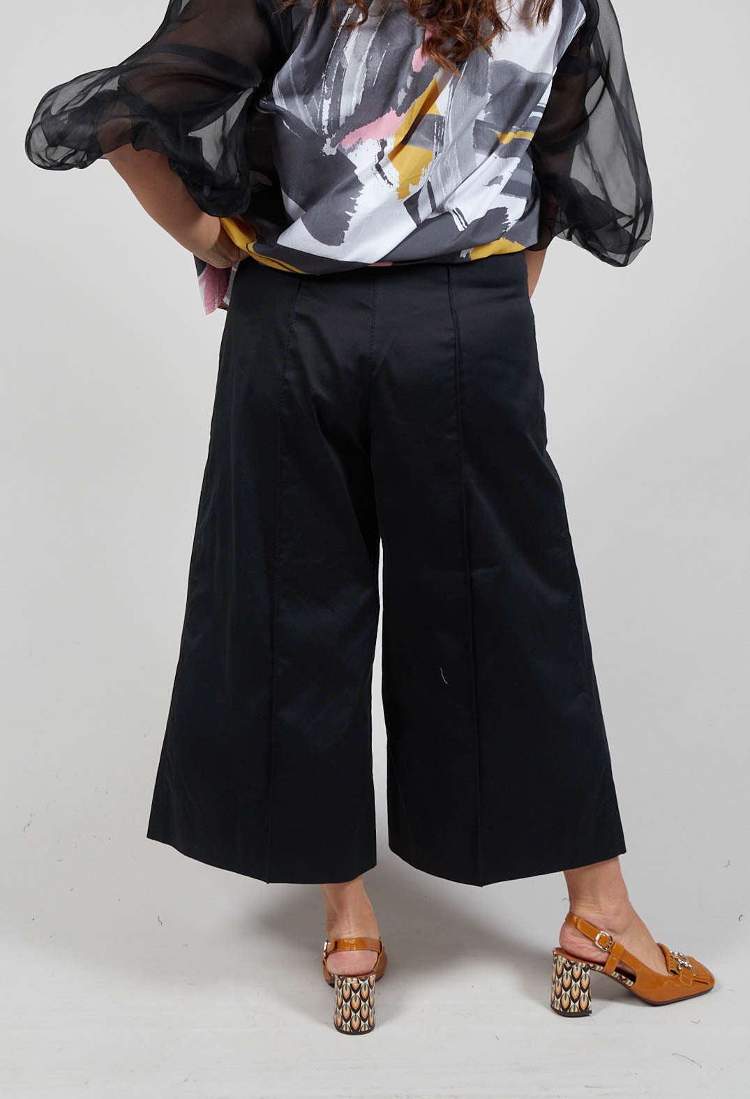 Wide Leg Culottes in Black