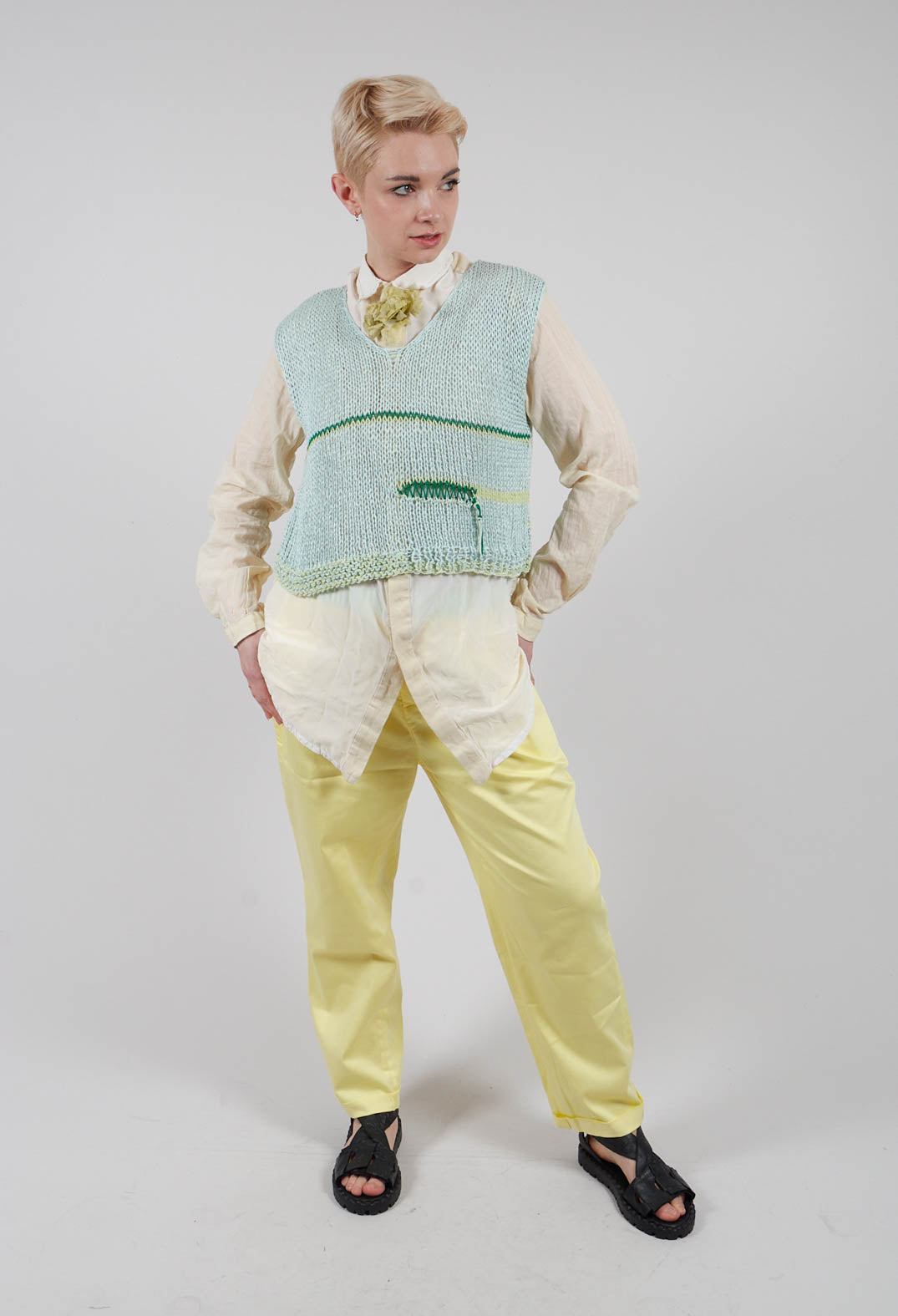 Turnup Trouser in Original Yellow