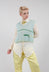 Sleeveless Open Knit Pullover in Original Green