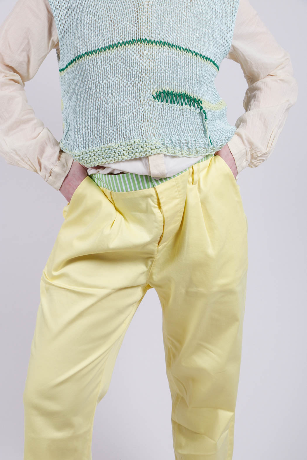 Turnup Trouser in Original Yellow