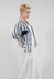 Striped Jacket with Brooch in Original Stripe
