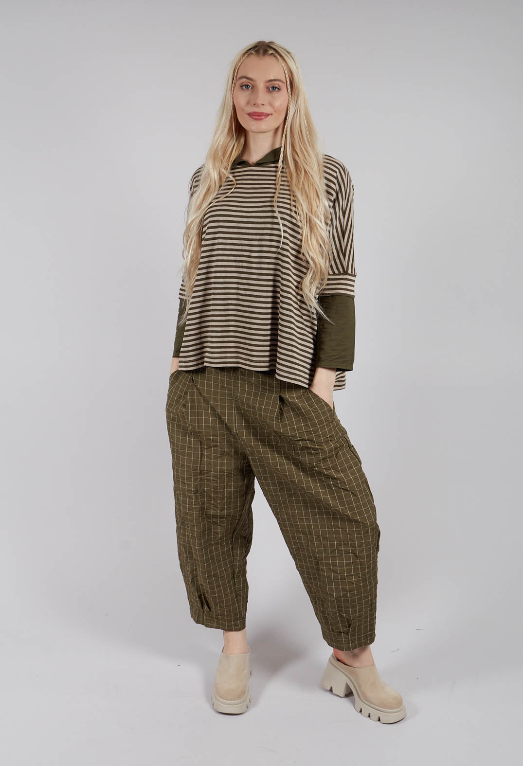 Tela LR Jumper in Alga Stripe