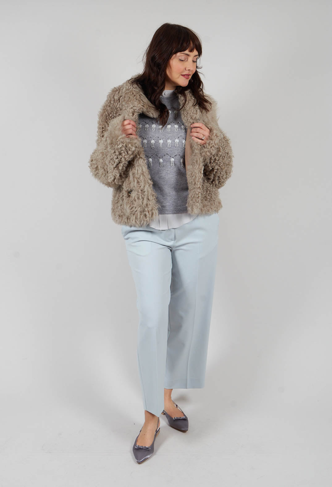 Parks Sleeveless Top in Grey