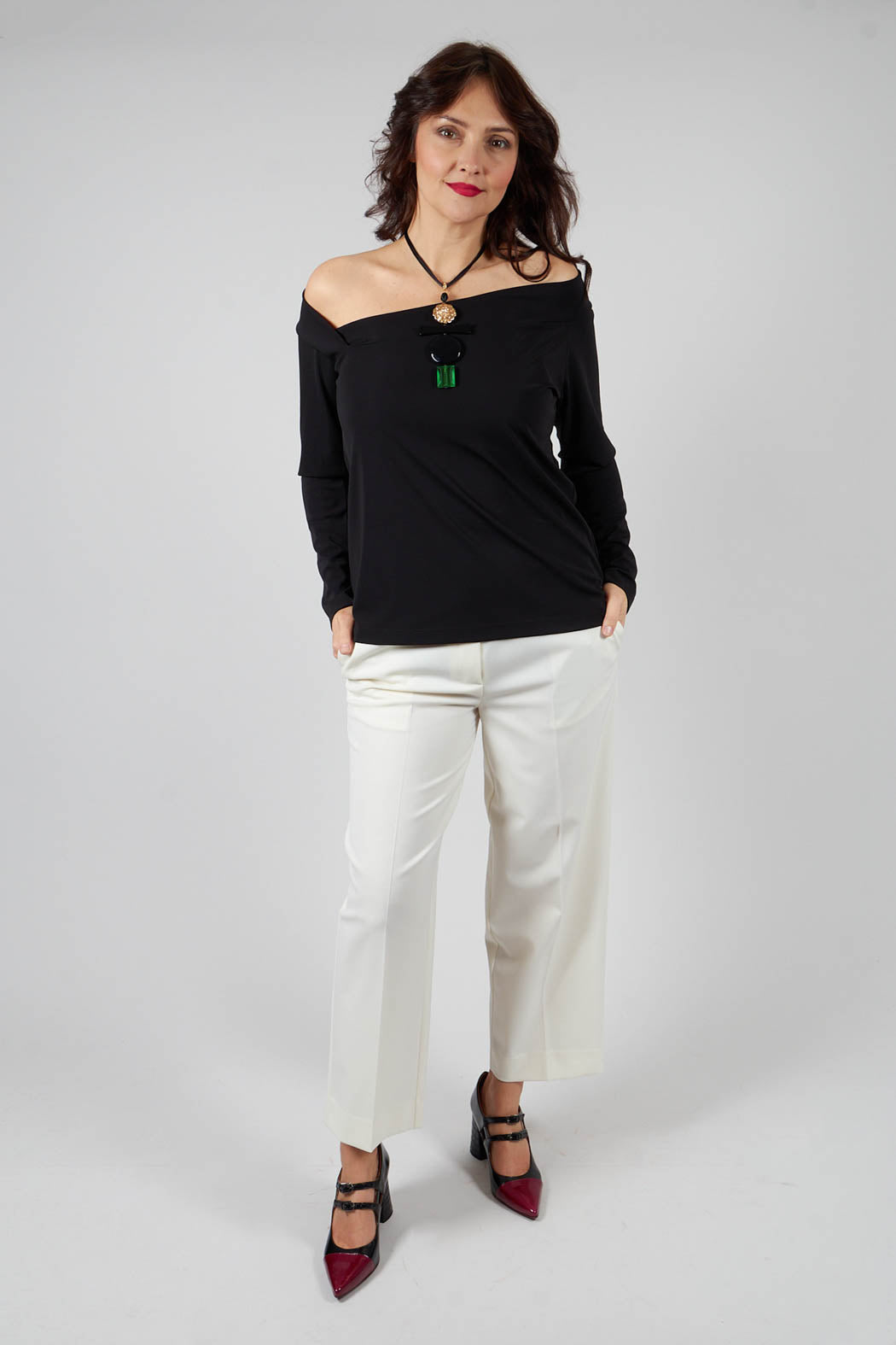 Twill Trousers in Cream