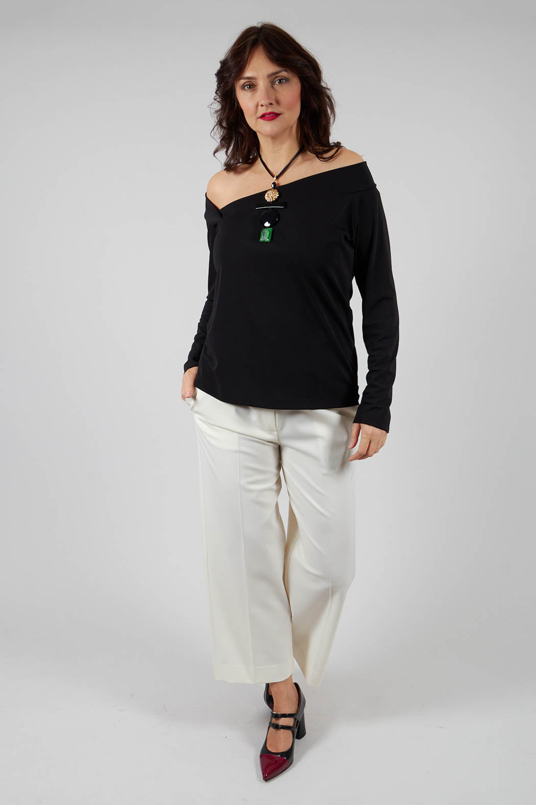 Twill Trousers in Cream