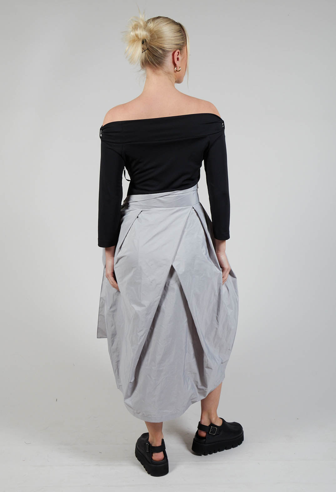 ENSA Dress in Black Light Grey