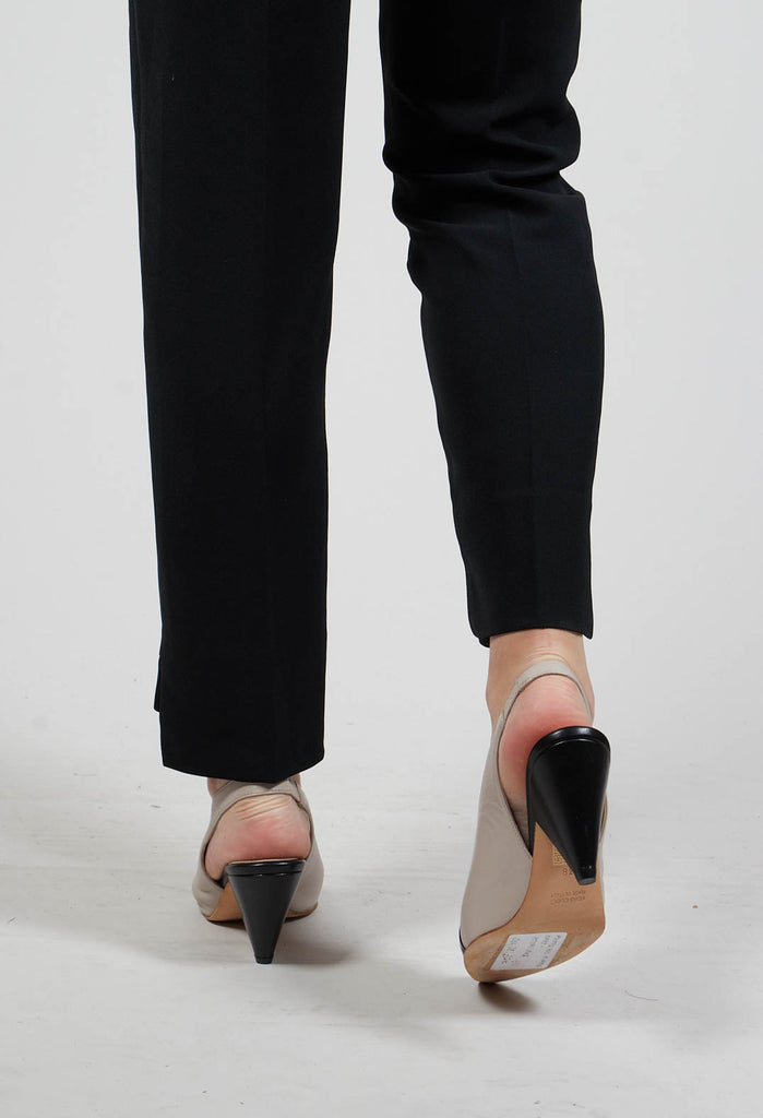 Pointed Heel in Nappa Nero