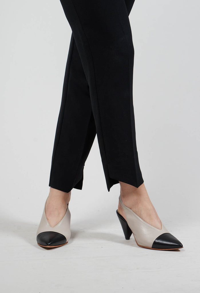 Pointed Heel in Nappa Nero